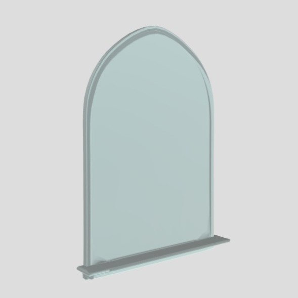 A model of an arched window
